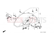 HONDA ST1300A2 ST1300 2002 F-9 FRONT FENDER