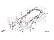 HONDA ST1300A3 ST1300 2003 F-23 SIDE COVER / REAR ENGINE COVER