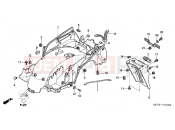 HONDA ST1300A3 ST1300 2003 F-31 REAR FENDER