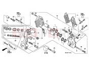 HONDA ST1300A4 ST1300 2004 F-11-1 B. FRONT BRAKE CALIPER