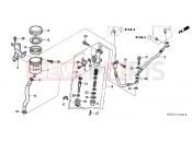 HONDA ST1300A4 ST1300 2004 F-13-1 REAR MASTER CYLINDER (ST1300A)