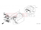 HONDA ST1300A4 ST1300 2004 F-21 SEAT
