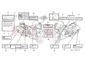HONDA ST1300A4 ST1300 2004 F-46 WARNING LABEL