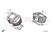 HONDA VT1100C21 Shadow 2001 E-5 CYLINDER