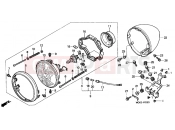 HONDA VT1100C21 Shadow 2001 F-1 HEADLIGHT