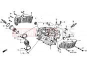 HONDA VT1100C23 Shadow 2003 E-2-1 CYLINDER HEAD (REAR)