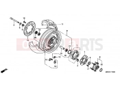 HONDA VT1100C23 Shadow 2003 F-13 REAR WHEEL