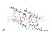 HONDA VT1100C23 Shadow 2003 F-24 REAR SHOCK ABSORBER