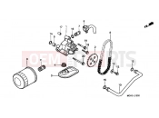 HONDA VT1100C24 Shadow 2004 E-13 OIL FILTER / OIL PUMP