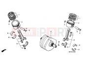HONDA VT1100C24 Shadow 2004 E-15 CRANKSHAFT / PISTON