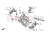 HONDA VT1100C2T Shadow 1996 E-2-1 CYLINDER HEAD (FRONT) (VT1100CV / CW / C2)
