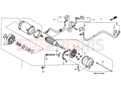 HONDA VT1100C2T Shadow 1996 E-12 STARTER ENGINE