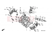 HONDA VT1100C2X Shadow 1999 E-2 CYLINDER HEAD (FRONT)