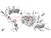 HONDA VT1100C2X Shadow 1999 E-2-1 CYLINDER HEAD (REAR)
