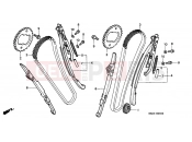 HONDA VT1100C2X Shadow 1999 E-4 TIMING CHAIN ​​/ TENSIONER