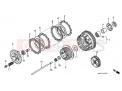 HONDA VT1100C2X Shadow 1999 E-7 CLUTCH
