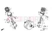HONDA VT1100C2X Shadow 1999 E-15 CRANKSHAFT / PISTON