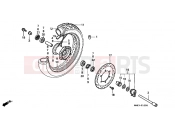 HONDA VT1100C2X Shadow 1999 F-10 FRONT WHEEL