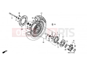 HONDA VT1100C2X Shadow 1999 F-13 REAR WHEEL