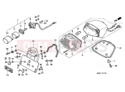 HONDA VT1100C2X Shadow 1999 F-27-1 TAIL LAMP (2)