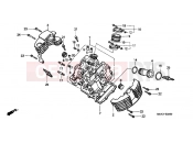 HONDA VT1100C2Y Shadow 2000 E-2 CYLINDER HEAD (FRONT)