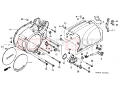 HONDA VT1100C2Y Shadow 2000 E-10 LEFT CRANKSHAFT COVER