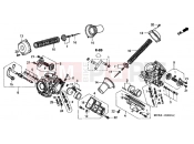 HONDA VT1100C2Y Shadow 2000 E-20-1 CARBURETOR (PARTS)