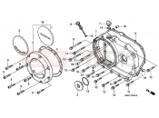 HONDA VT1100C3W Shadow 1998 E-6 RIGHT CRANKSHAFT COVER