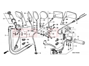 HONDA VT1100C3W Shadow 1998 F-3 SWITCH / CABLE