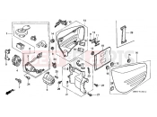 HONDA VT1100C3W Shadow 1998 F-17 SIDE COVER / KEY KIT