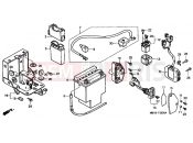HONDA VT1100C3W Shadow 1998 F-28 BATTERY (1)