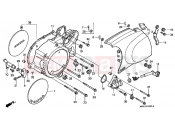 HONDA VT1100C3X Shadow 1999 E-10 LEFT CRANKSHAFT COVER