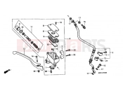 HONDA VT1100C3X Shadow 1999 F-4 FRONT MASTER CYLINDER