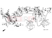 HONDA VT1100CH Shadow 1987 F-29 RADIATOR
