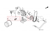HONDA VT1100CJ Shadow 1988 E-13 OIL FILTER / OIL PUMP