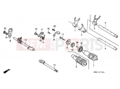 HONDA VT1100CN Shadow 1992 E-17 TRANSMISSION DRUM
