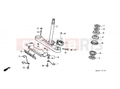 HONDA VT1100CN Shadow 1992 F-7 STEERING WHEEL