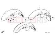 HONDA VT1100CN Shadow 1992 F-8 FRONT FENDER