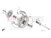 HONDA VT1100CN Shadow 1992 F-11 FRONT WHEEL