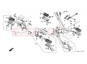 HONDA VT1100CN Shadow 1992 F-22 FOOTREST / SUPPORT
