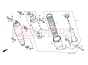 HONDA VT1100CN Shadow 1992 F-24 REAR SHOCK ABSORBER