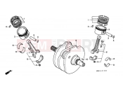 HONDA VT1100CP Shadow 1993 E-15 CRANKSHAFT / PISTON