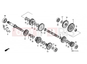 HONDA VT1100CR Shadow 1994 E-16-1 TRANSMISSION (2)