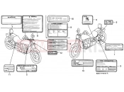 HONDA VT1100CS Shadow 1995 F-35 WARNING LABEL (VT1100C)