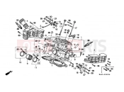 HONDA VT1100CT Shadow 1996 E-2-2 CYLINDER HEAD (REAR) (VT1100CS / CT)