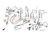 HONDA VT1100CT Shadow 1996 F-3 SWITCH / CABLE (VT1100CS / CT)