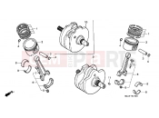 HONDA VT1100CV Shadow 1997 E-15 CRANKSHAFT / PISTON