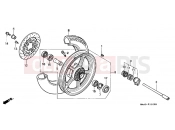 HONDA VT1100CV Shadow 1997 F-11 FRONT WHEEL (VT1100C)