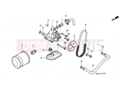 HONDA VT1100CW Shadow 1998 E-13 OIL FILTER / OIL PUMP