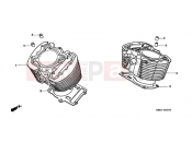 HONDA VT1100D2X Shadow 1999 E-5 CYLINDER